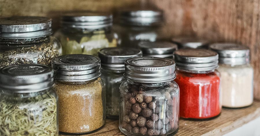 spices on bottle