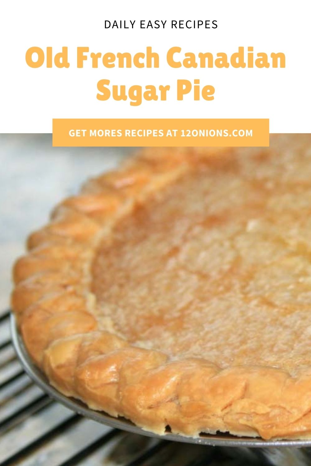 Old French Canadian Sugar Pie