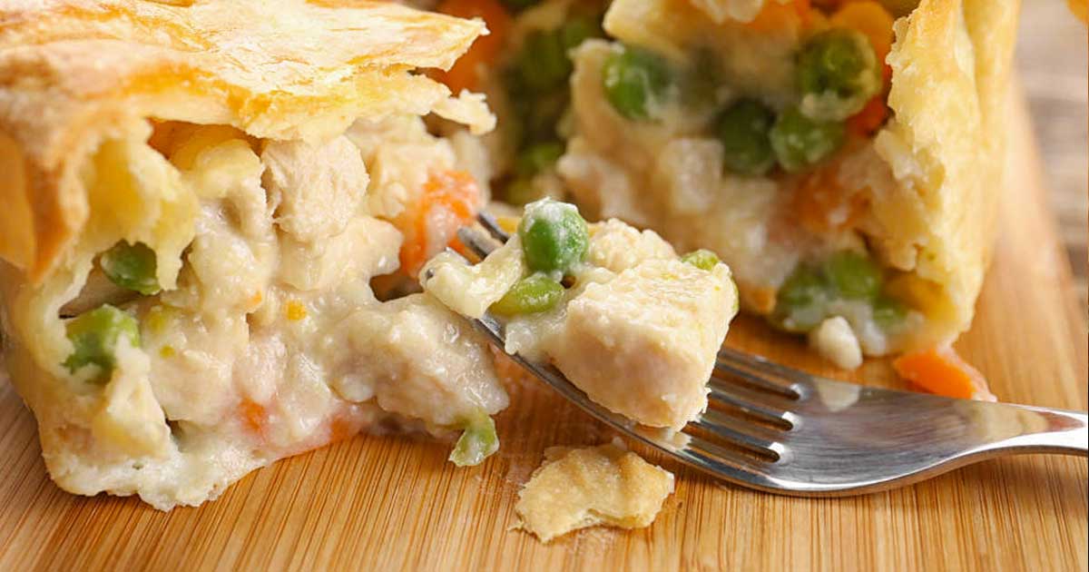 Chicken And Vegetable Pie Cooking On A Budget