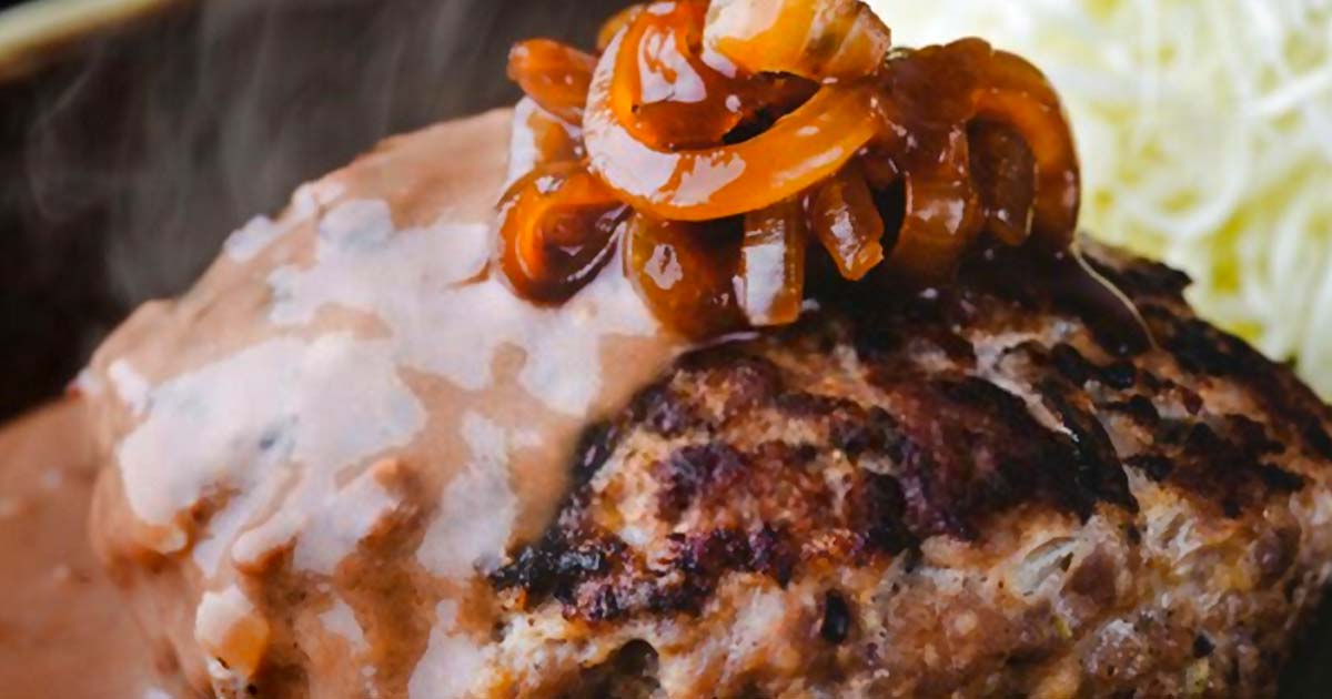 Hamburger Steaks with Onion Gravy