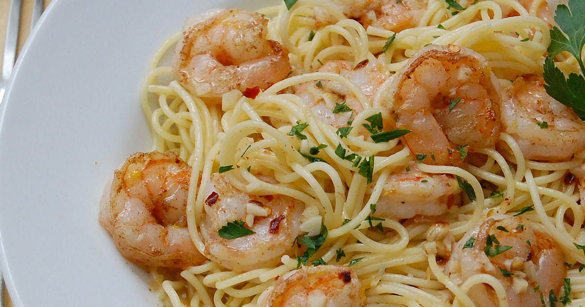 Garlic Shrimp Pasta