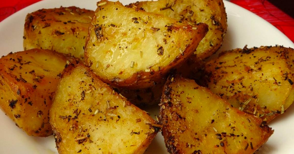 Greek Style Oven Roasted Lemon Butter Parmesan Potatoes