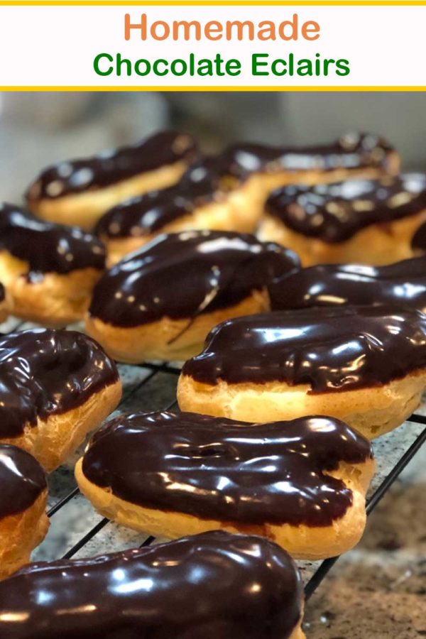 Homemade Chocolate Eclairs