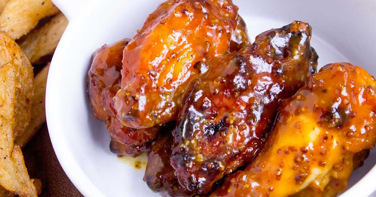5ingredient Slow Cooker Honeydijon Wings