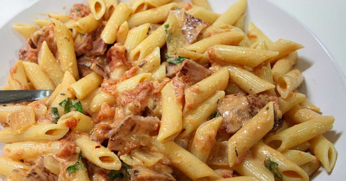 Bacon Ranch Chicken Penne Pasta