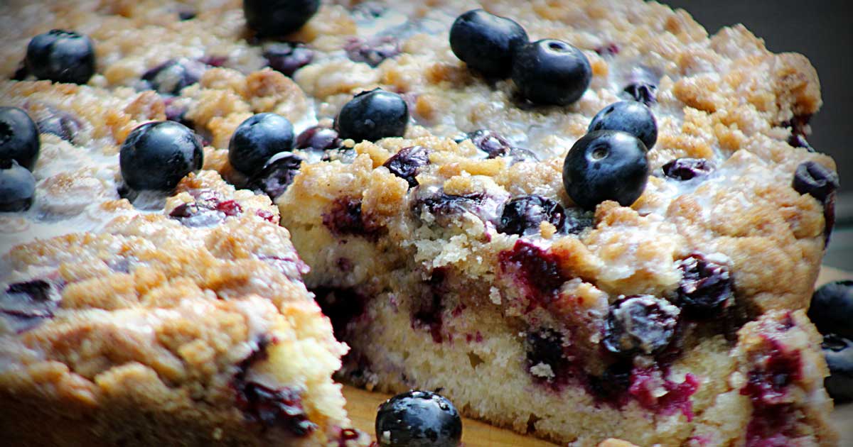 Blueberry Almond Coffee Cake