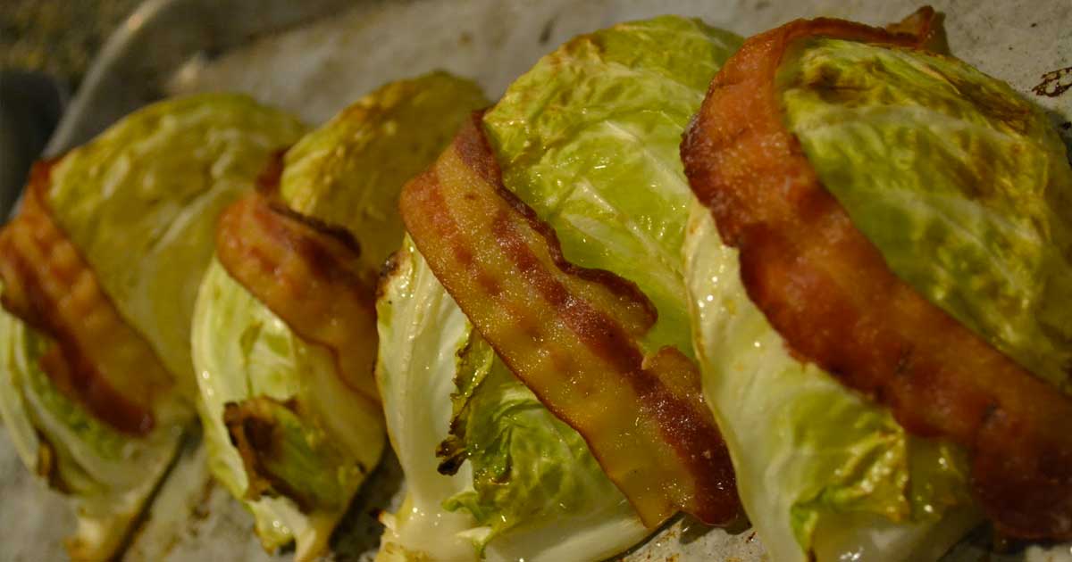 Grilled Cabbage & Bacon