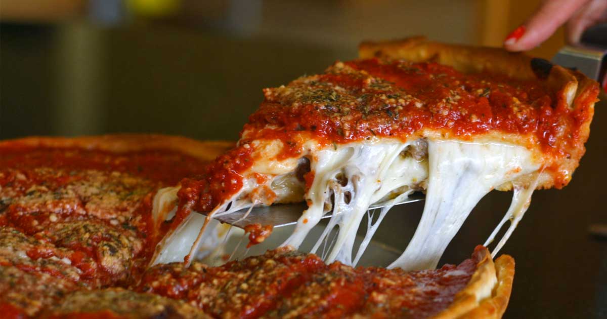 Homemade Chicago Style Deep Dish Pizza