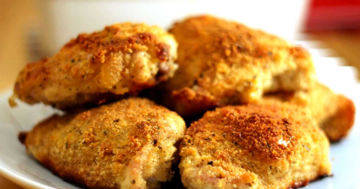 Oven 'Fried' Chicken Thighs