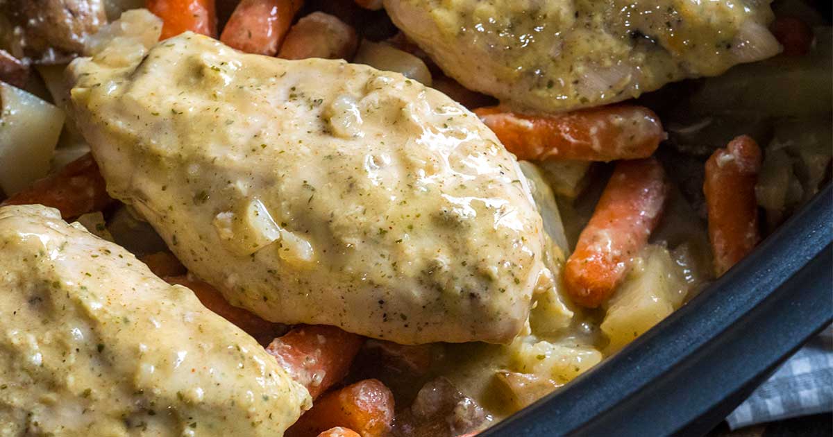 Ranch Chicken & Veggies (Slow Cooker)