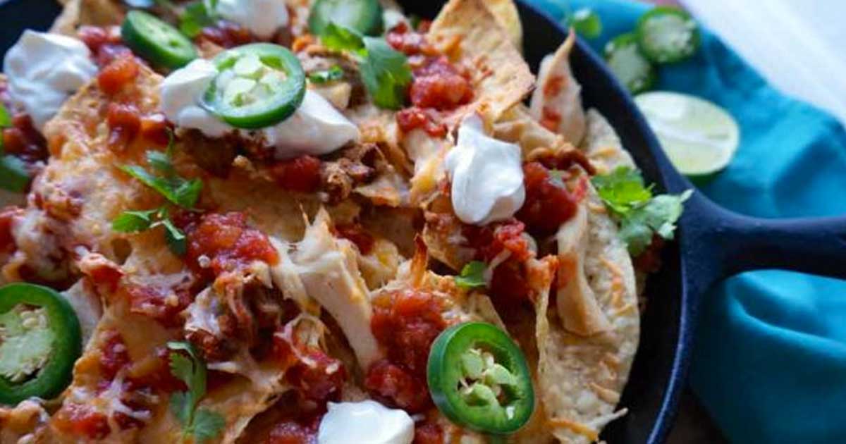 CastIron Chicken Nachos