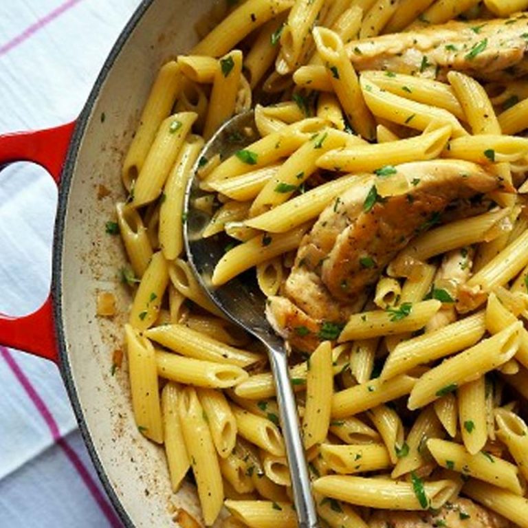 Lemon Chicken Pasta Skillet