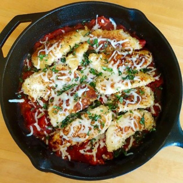 Quick Skillet Chicken Parmesan