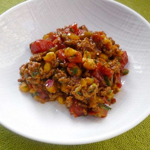 Beef Chili with Hominy