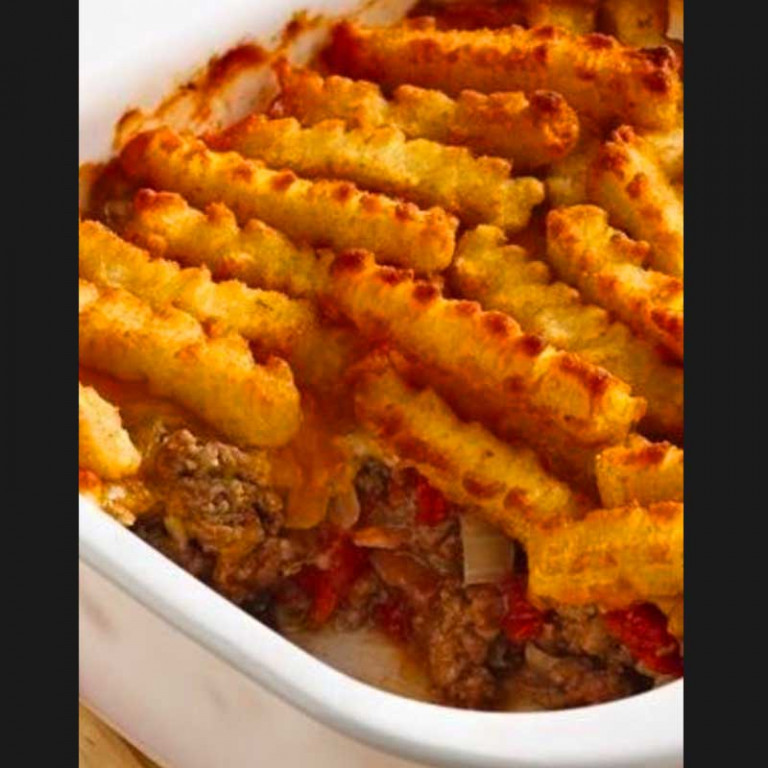 Burger & Fries Pot Pie