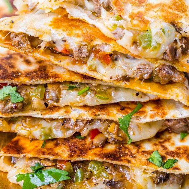Loaded Steak Quesadillas