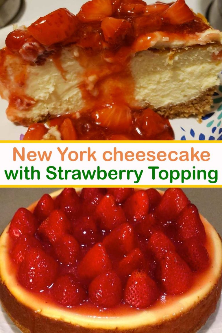 New York cheesecake with Strawberry Topping