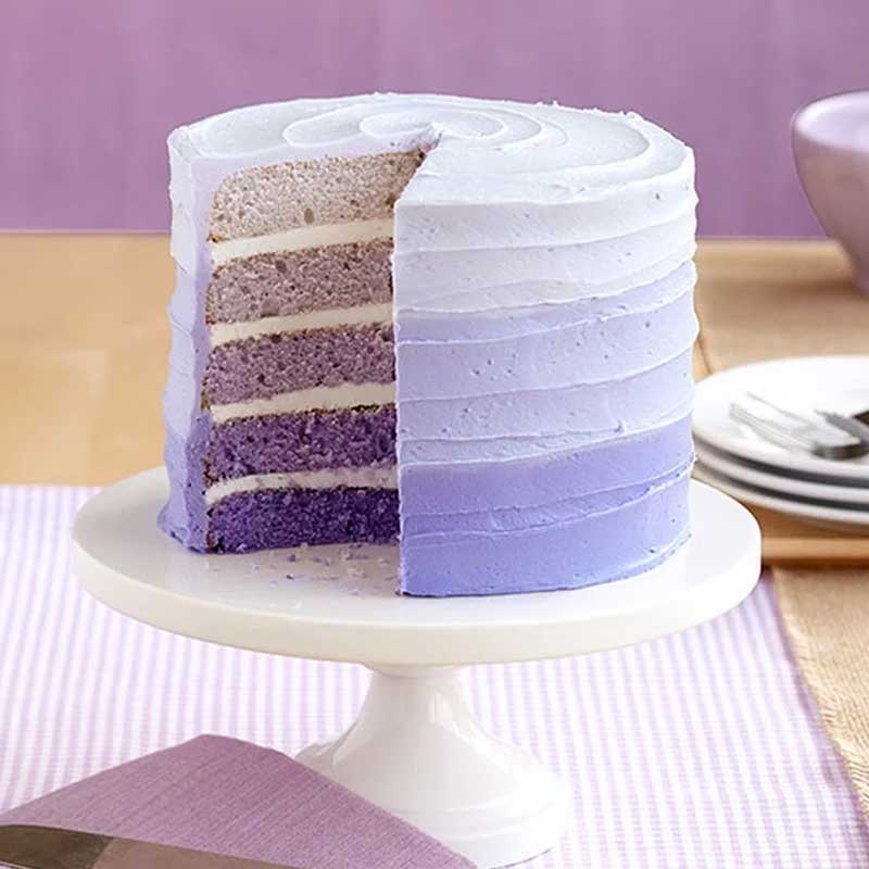 Purple Ombre Layer Cake.