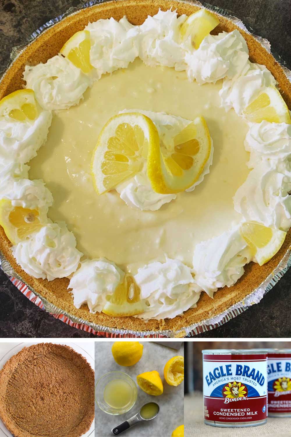 Easy No-Bake Lemon Icebox Pie