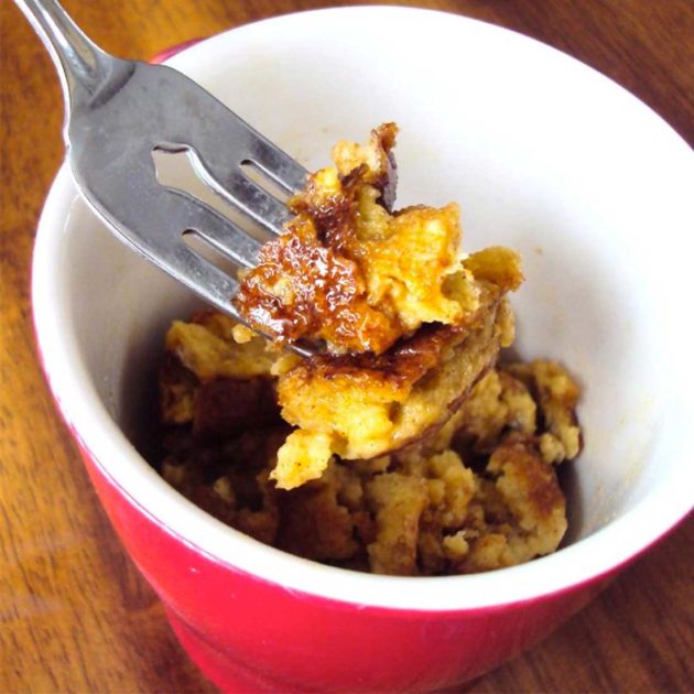 French Toast in a Mug Microwave