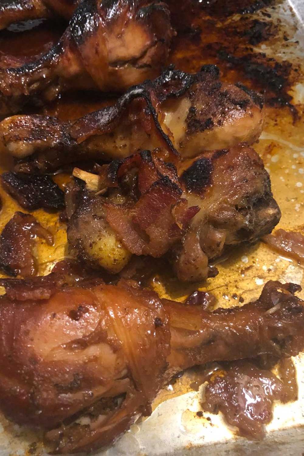 Sticky Sweet Bacon Glazed Chicken
