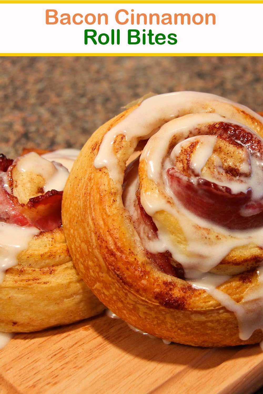 Bacon Cinnamon Roll Bites