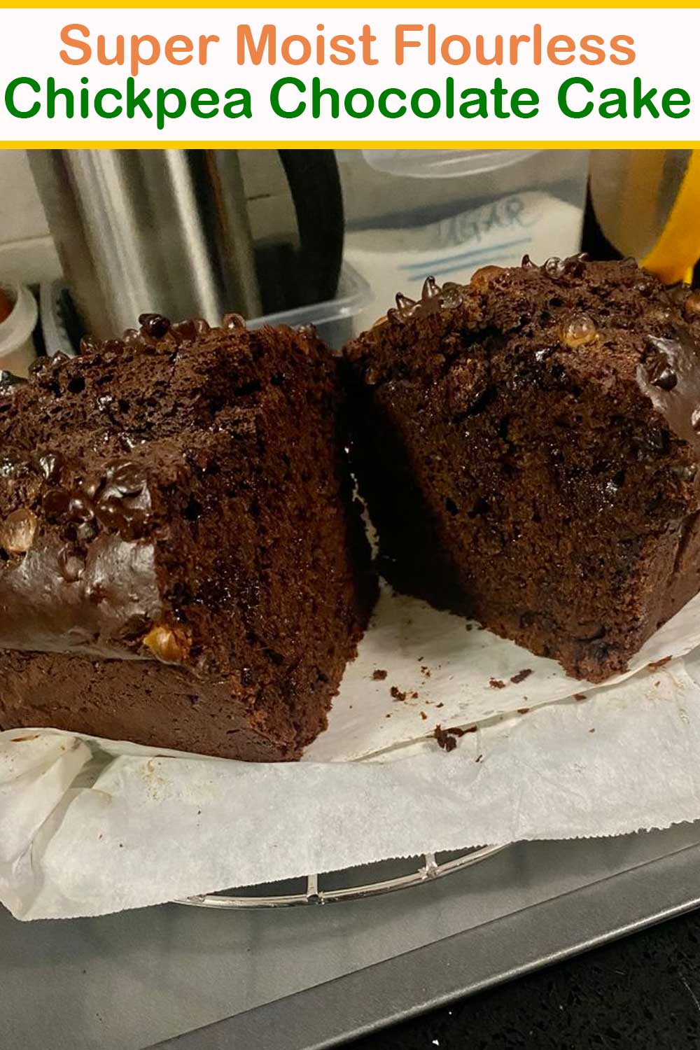 Super Moist Flourless Chickpea Chocolate Cake