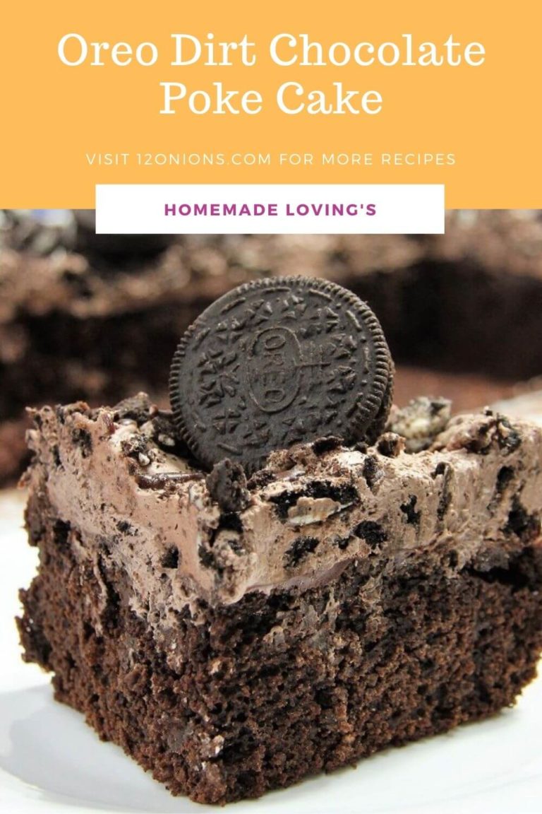 Oreo Dirt Chocolate Poke Cake