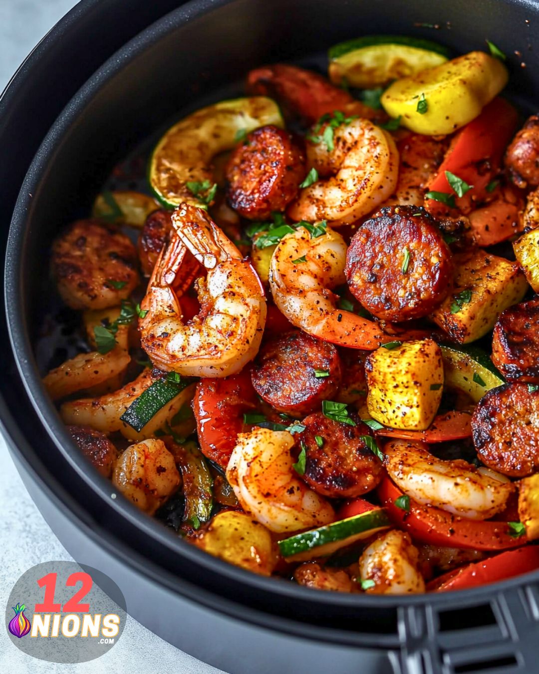 Air Fryer Cajun Shrimp Dinner (2)