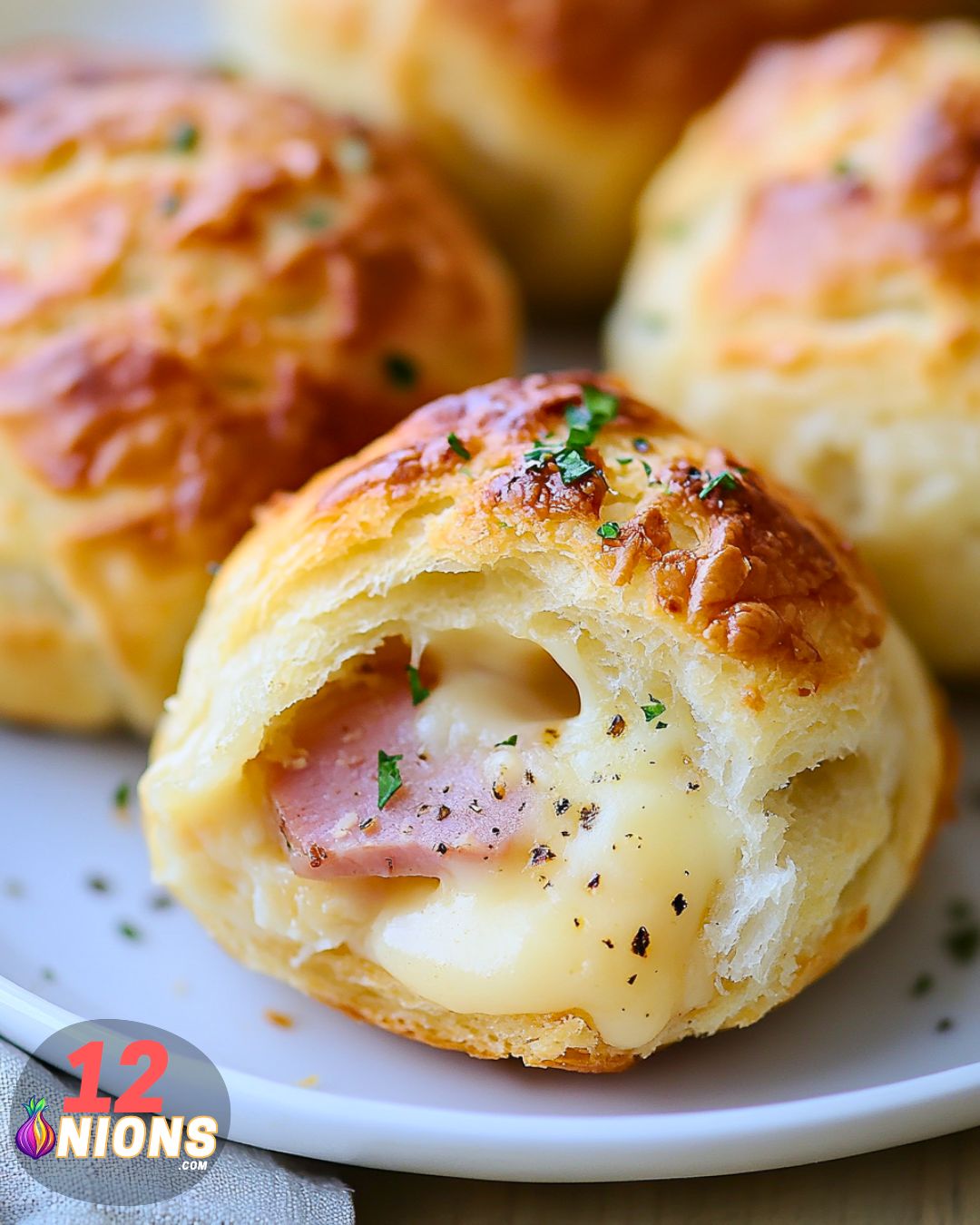 Air Fryer Ham and Cheese Biscuit Bombs Recipe