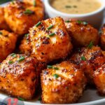 Air Fryer Salmon Bites with Hot Honey Recipe