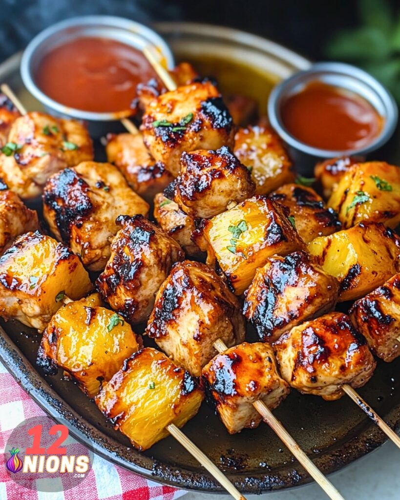 BBQ Pineapple Chicken Kabobs Recipe