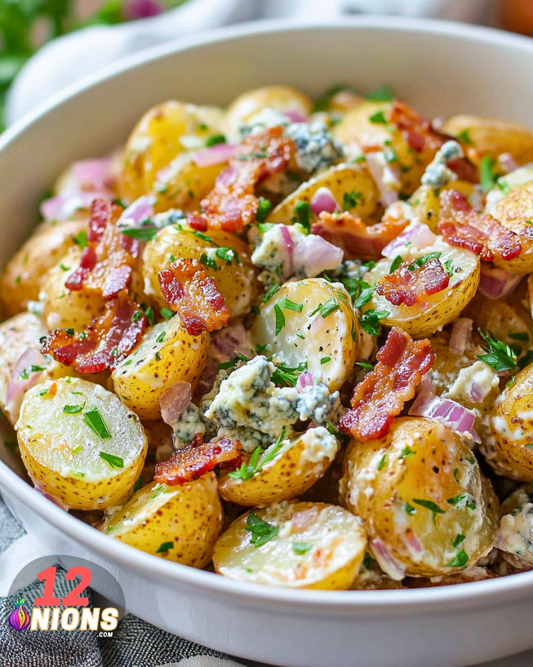 Bacon Blue Cheese Potato Salad Recipe