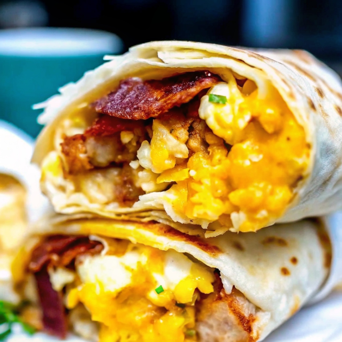 Bacon Egg And Cheese Breakfast Burrito
