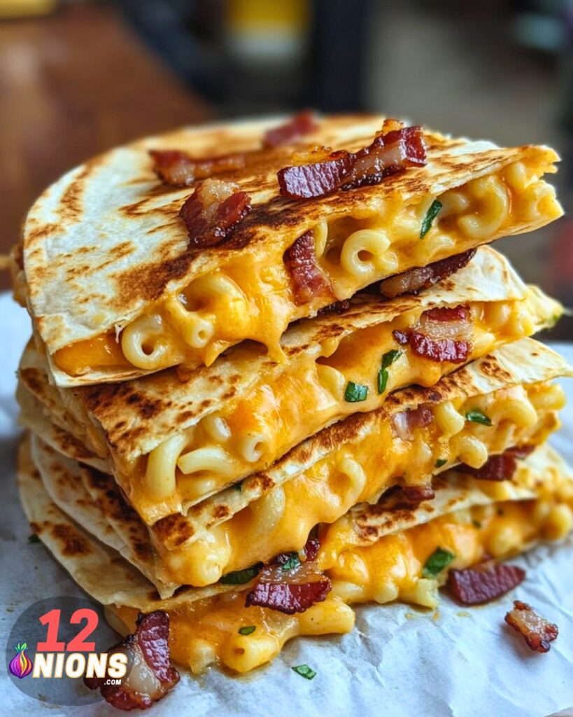 Bacon Mac 'n' Cheese Quesadilla Recipe