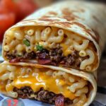 Bacon Macaroni Cheeseburger Wrap Recipe