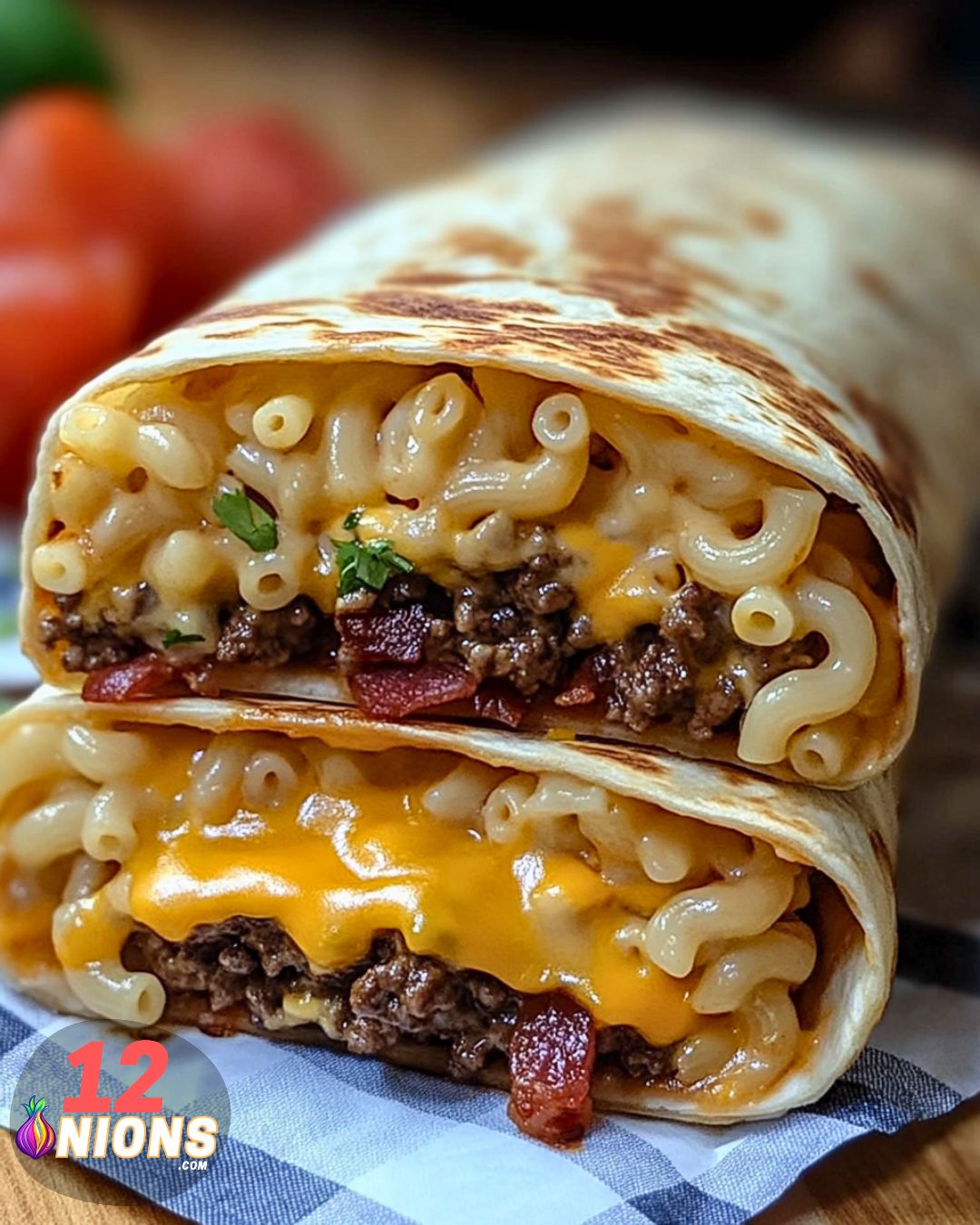 Bacon Macaroni Cheeseburger Wrap Recipe