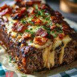 Bacon Mushroom Swiss Meatloaf Recipe