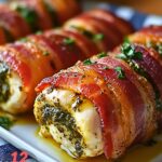 Bacon-Wrapped Pesto Chicken Rolls Recipe