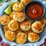 Baked Cheddar Cauliflower Bites Recipe