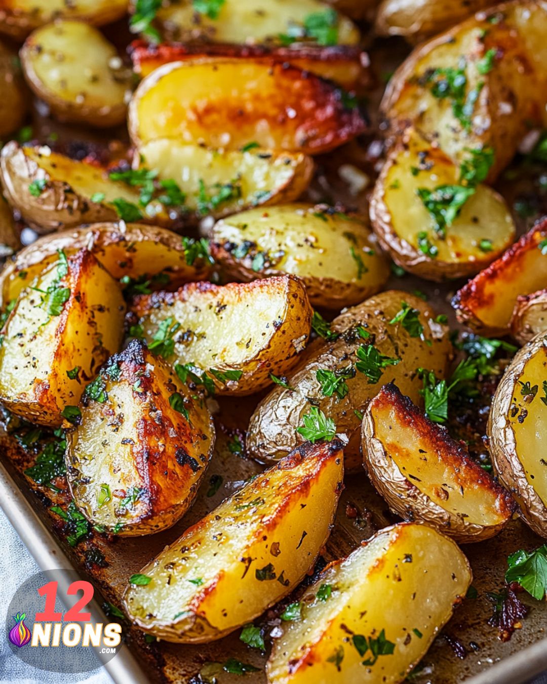 Baking Garlic & Herb Potato Wedges Recipe