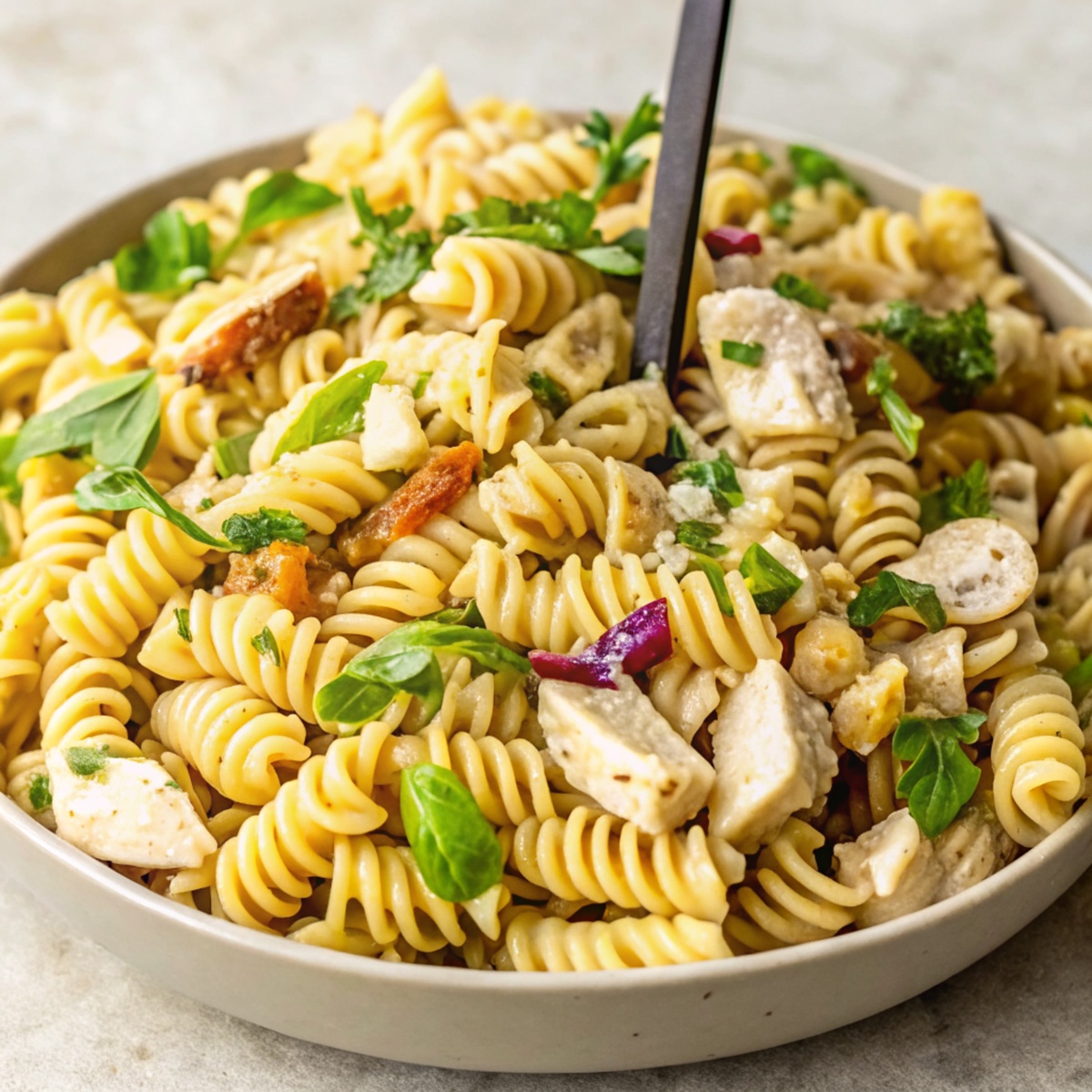 Chicken Bacon Ranch Pasta Salad