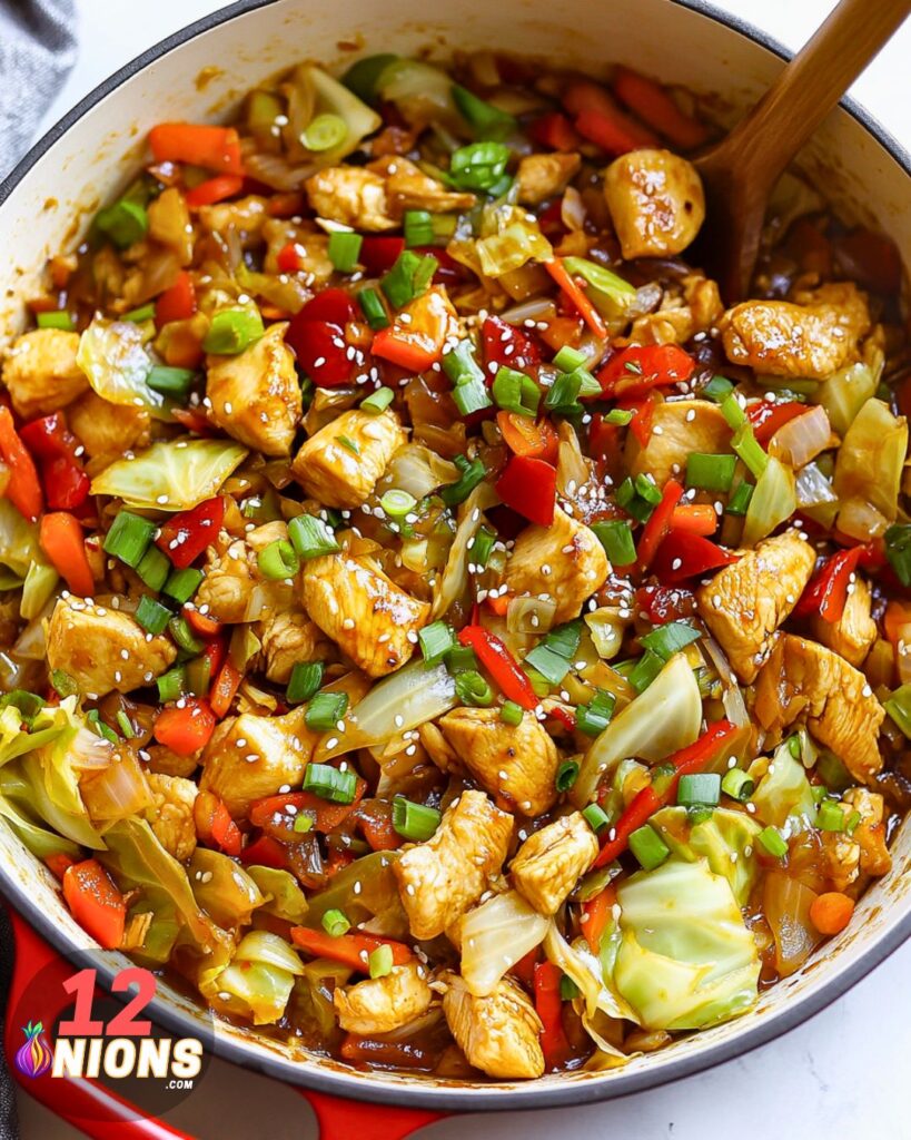 Chinese Chicken Cabbage Stir-Fry