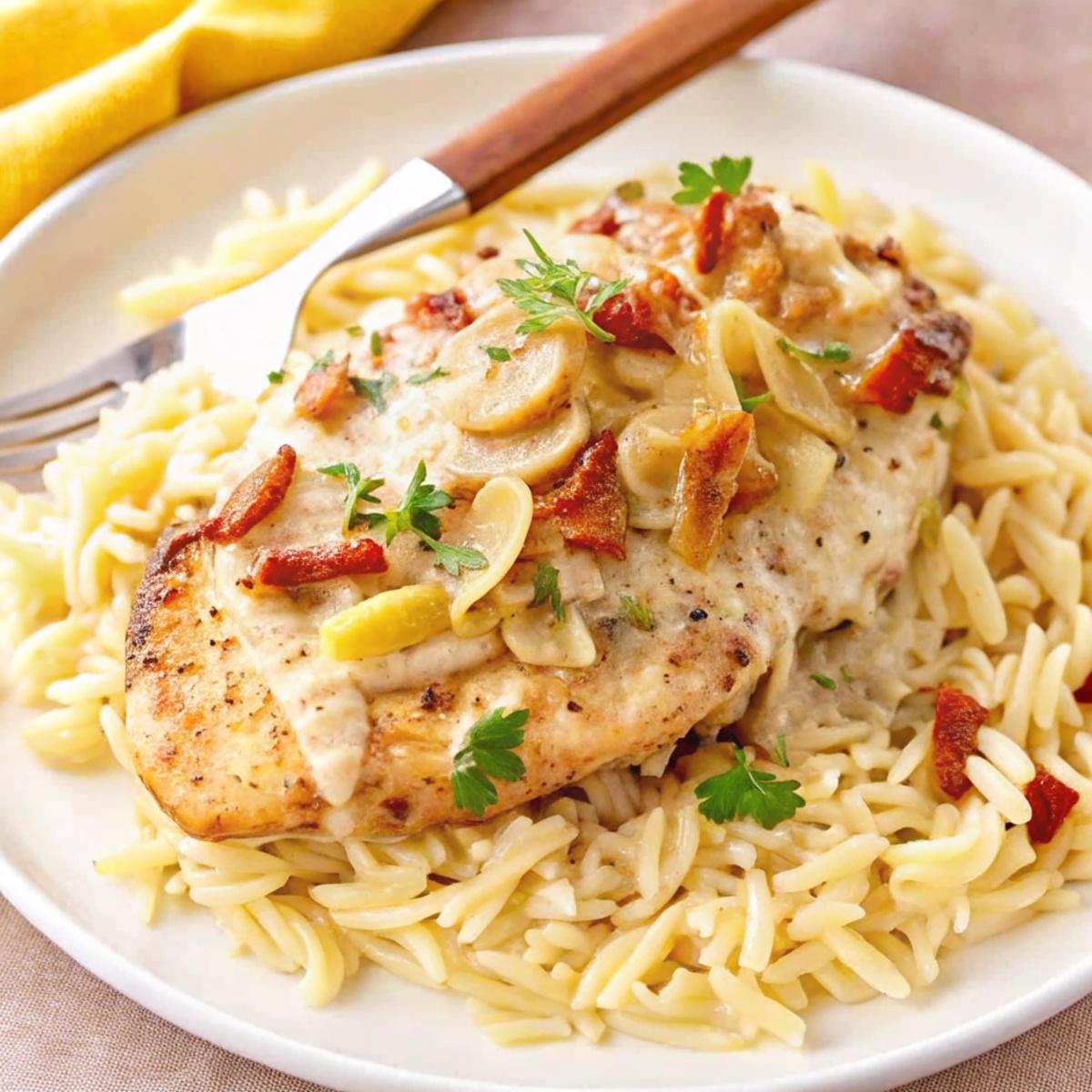 Creamy Banana Pepper Bacon Chicken