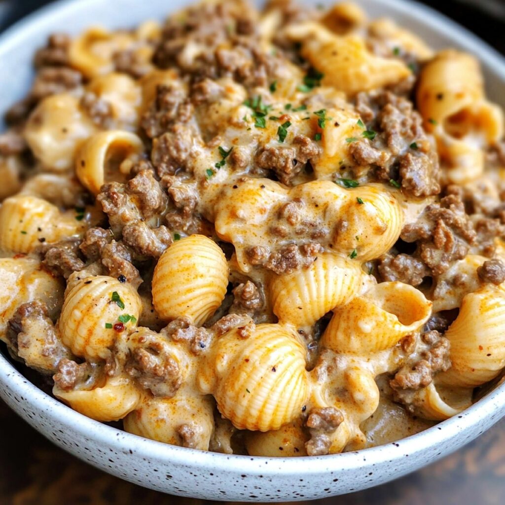 Creamy Beef And Shells Recipe