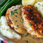 Making Creamy Garlic Chicken