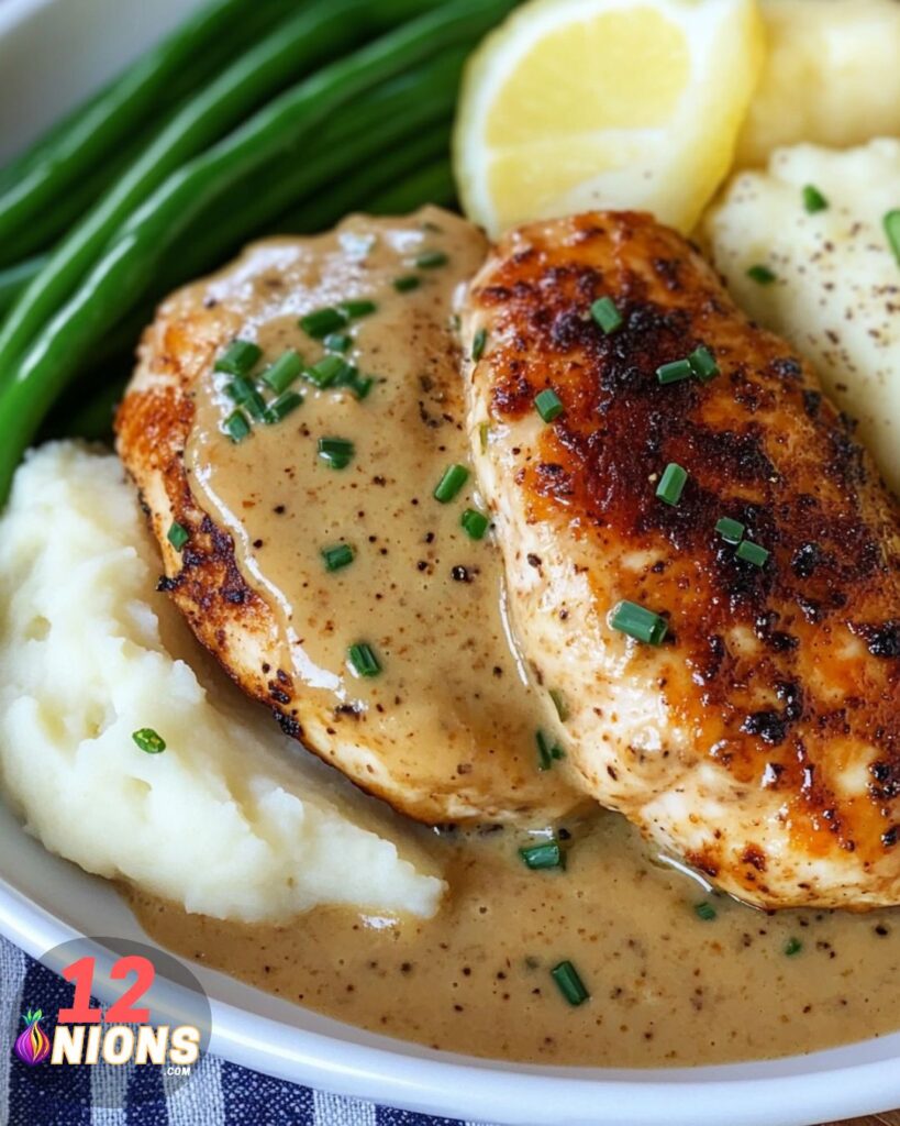 Making Creamy Garlic Chicken