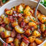 Crisp Roast Potatoes with Honey and Bacon Recipe