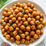 Serving Crispy Air Fried Chickpeas