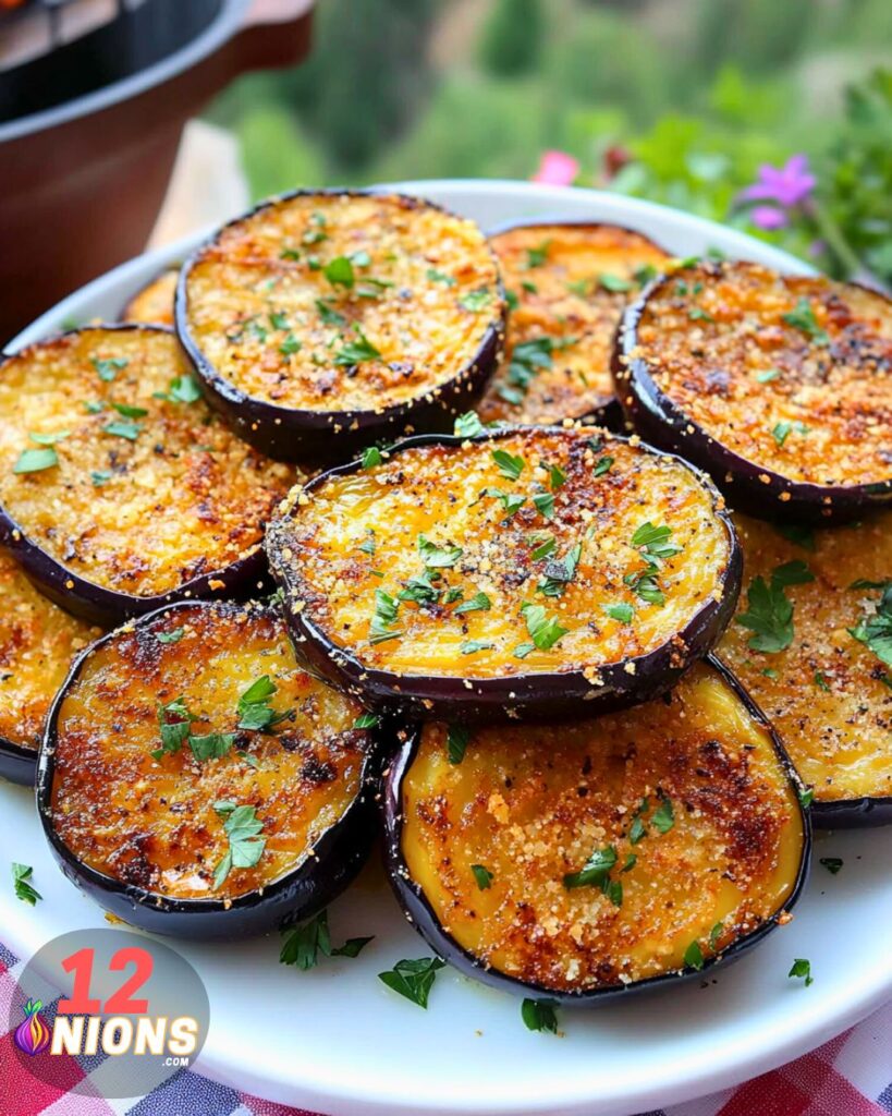 Crispy Roasted Eggplant with Garlic & Spice Recipe